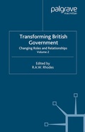 Cover: Transforming British Government - Palgrave Macmillan