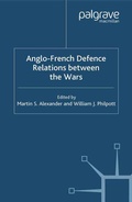 Cover: Anglo-French Defence Relations Between the Wars - Palgrave Macmillan