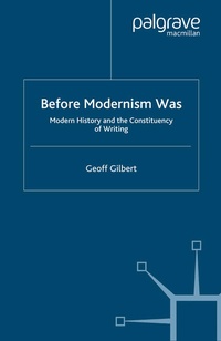 Enlarge image Cover: Before Modernism Was - Palgrave Macmillan