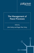 Cover: The Management of Peace Processes - Palgrave Macmillan