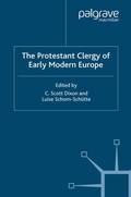 Cover: The Protestant Clergy of Early Modern Europe - Palgrave Macmillan