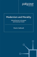 Cover: Modernism and Morality - Palgrave Macmillan