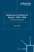 Cover: Responses to Nazism in Britain, 1933-1939 - Palgrave Macmillan