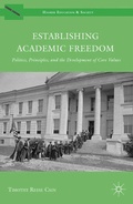 Cover: Establishing Academic Freedom - Palgrave MacMillan