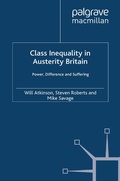 Cover: Class Inequality in Austerity Britain - Palgrave Macmillan