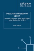 Cover: Discourses of Freedom of Speech - Palgrave Macmillan