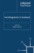 Cover: Sociolinguistics in Scotland - Palgrave Macmillan