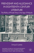 Cover: Friendship and Allegiance in Eighteenth-Century Literature - Palgrave Macmillan