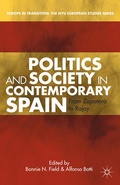 Cover: Politics and Society in Contemporary Spain - Palgrave MacMillan