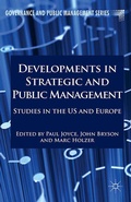 Cover: Developments in Strategic and Public Management - Palgrave Macmillan