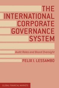 Enlarge image Cover: The International Corporate Governance System - Palgrave Macmillan
