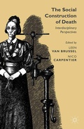 Cover: The Social Construction of Death - Palgrave Macmillan