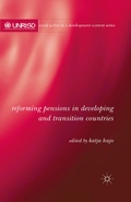 Cover: Reforming Pensions in Developing and Transition Countries - Palgrave Macmillan