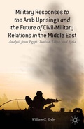 Cover: Military Responses to the Arab Uprisings and the Future of Civil-Military Relations in the Middle East - Palgrave MacMillan