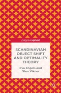 Cover: Scandinavian Object Shift and Optimality Theory - Palgrave Pivot