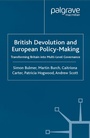 Cover: British Devolution and European Policy-Making - Palgrave Macmillan