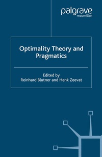 Abbildung von: Optimality Theory and Pragmatics - Palgrave Macmillan