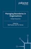 Cover: Managing Boundaries in Organizations - Palgrave Macmillan