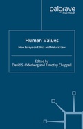 Cover: Human Values - Palgrave Macmillan