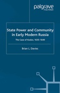 Cover: State, Power and Community in Early Modern Russia - Palgrave Macmillan