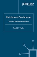 Cover: Multilateral Conferences - Palgrave Macmillan