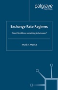 Cover: Exchange Rate Regimes - Palgrave Macmillan
