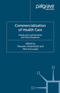 Cover: Commercialization of Health Care - Palgrave Macmillan