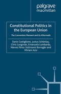 Cover: Constitutional Politics in the European Union - Palgrave Macmillan
