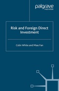 Cover: Risk and Foreign Direct Investment - Palgrave Macmillan