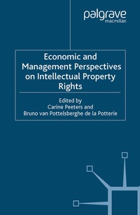Enlarge image Cover: Economic and Management Perspectives on Intellectual Property Rights - Palgrave Macmillan