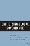 Cover: Criticizing Global Governance - Palgrave MacMillan