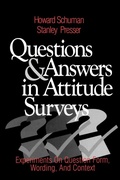 Cover: Questions and Answers in Attitude Surveys - SAGE Publications Inc