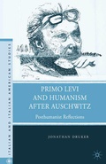 Cover: Primo Levi and Humanism after Auschwitz - Palgrave MacMillan