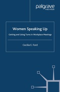 Cover: Women Speaking Up - Palgrave Macmillan