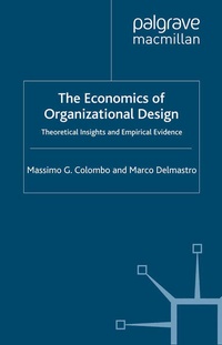 Enlarge image Cover: The Economics of Organizational Design - Palgrave Macmillan
