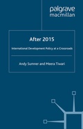 Cover: After 2015: International Development Policy at a Crossroads - Palgrave Macmillan