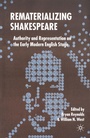 Cover: Rematerializing Shakespeare - Palgrave Macmillan