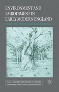 Cover: Environment and Embodiment in Early Modern England - Palgrave Macmillan