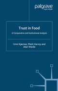 Cover: Trust in Food - Palgrave Macmillan