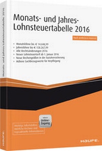 Abbildung von: Monatslohn-Steuertabelle plus Onlinezugang - Haufe-Lexware