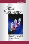 Cover: Social Measurement - SAGE Publications Inc