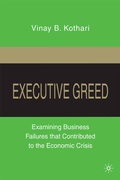 Cover: Executive Greed - Palgrave MacMillan