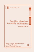 Cover: Central Bank Independence, Accountability, and Transparency - Palgrave Macmillan
