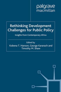 Enlarge image Cover: Rethinking Development Challenges for Public Policy - Palgrave Macmillan
