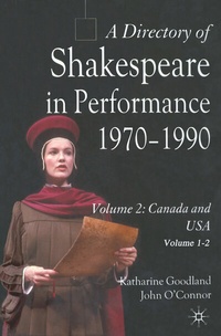 Enlarge image Cover: A Directory of Shakespeare in Performance 1970-1990 - Palgrave Macmillan