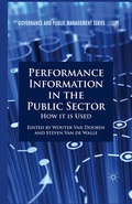 Cover: Performance Information in the Public Sector - Palgrave Macmillan