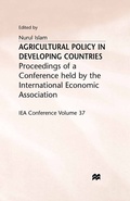 Cover: Agricultural Policy in Developing Countries - Palgrave Macmillan