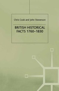 Cover: British Historical Facts, 1760-1830 - Palgrave Macmillan