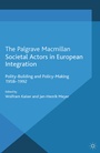 Cover: Societal Actors in European Integration - Palgrave Macmillan