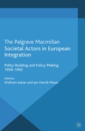 Cover: Societal Actors in European Integration - Palgrave Macmillan